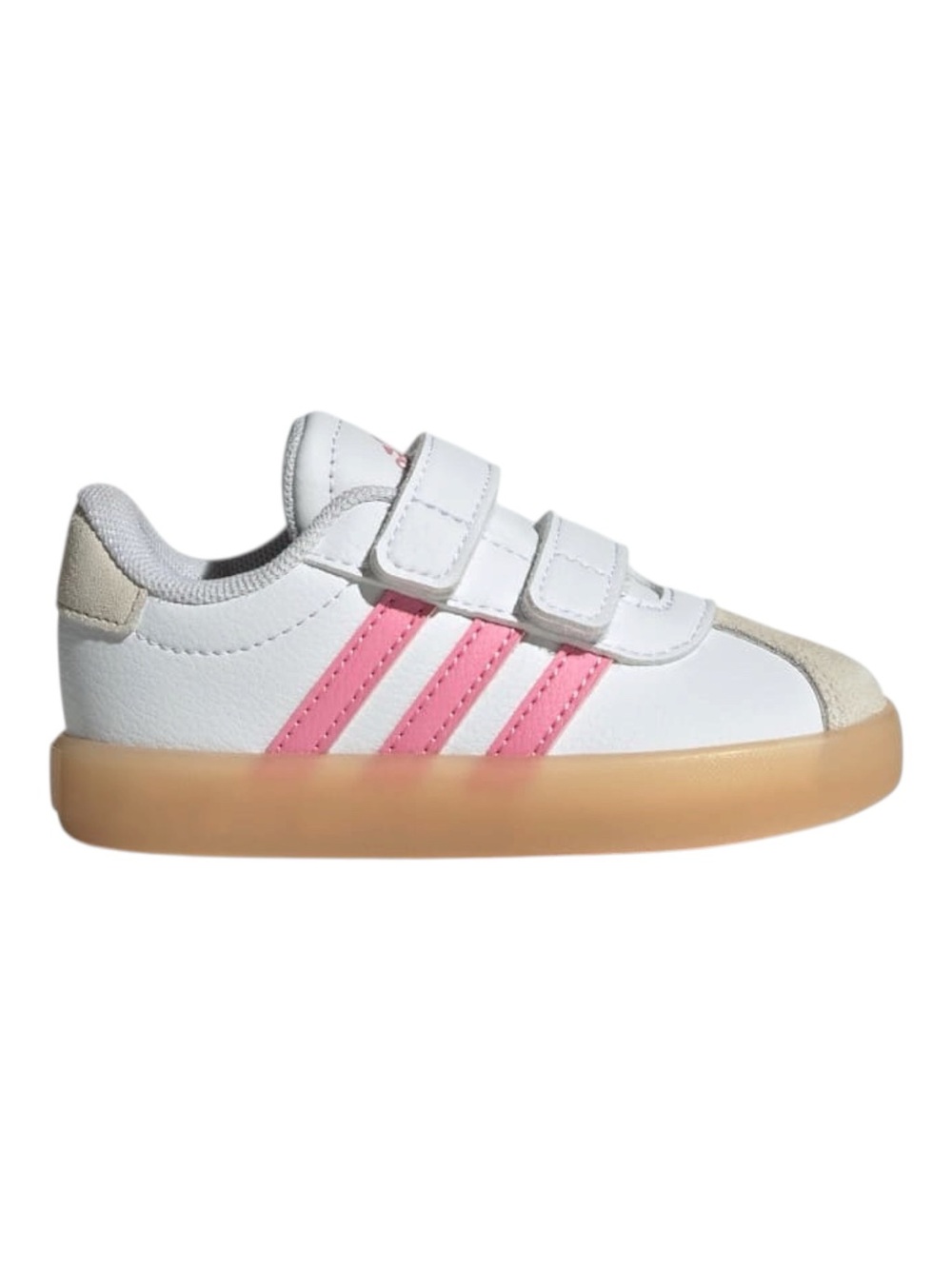 Adidas VL COURT 3.0 toddler girl shoes pink and white